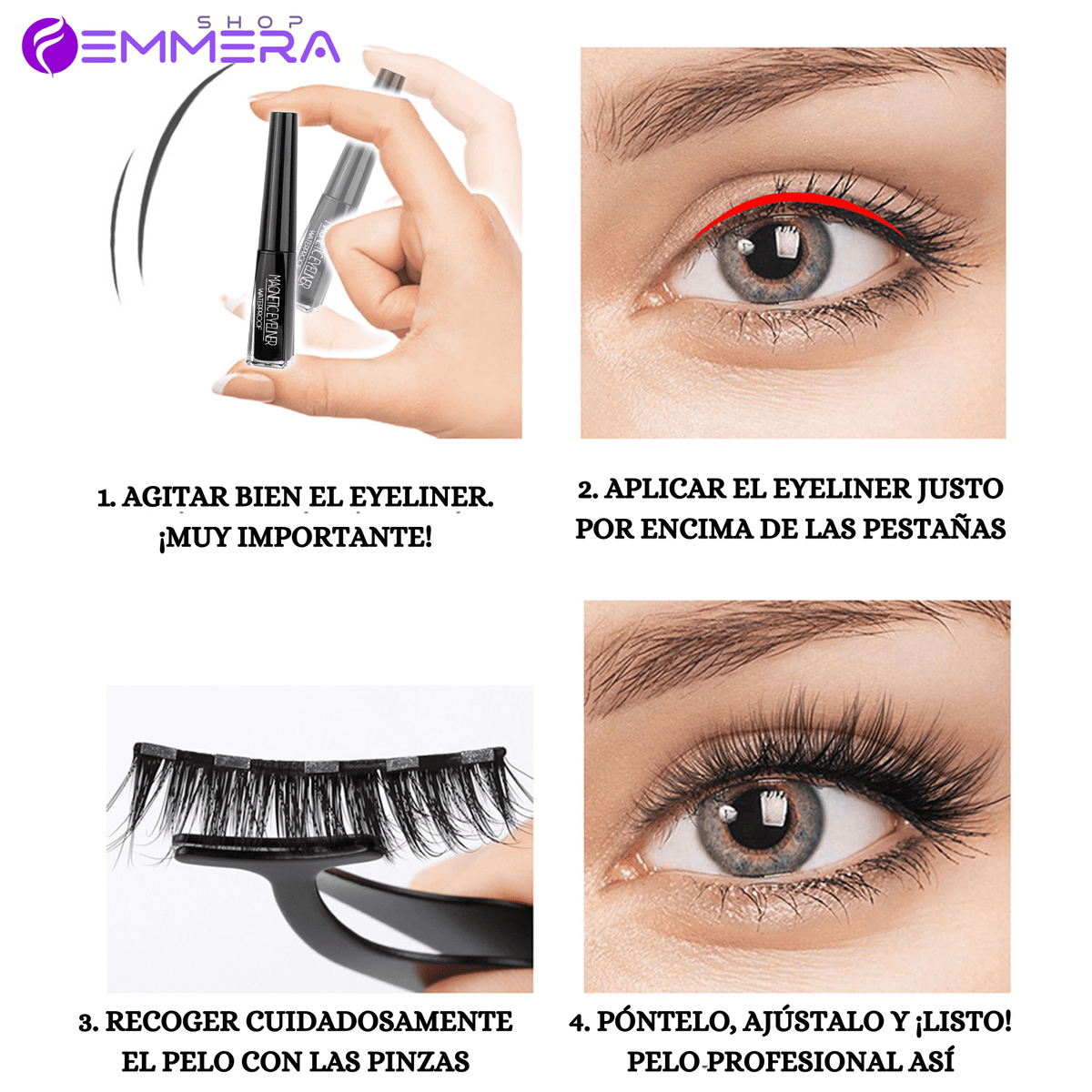 KIT DE PESTAÑAS MAGNÉTICAS REUTILIZABLES + 3 REGALOS EXCLUSIVOS